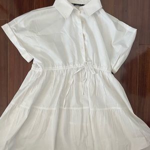 Zara white mini dress